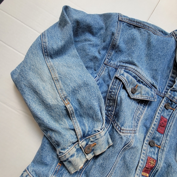 Vintage fission denim mens Jean jacket large - Picture 2 of 9